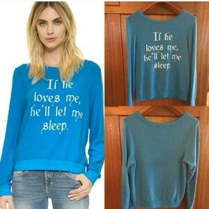 Blue Graphic Sweatshirt